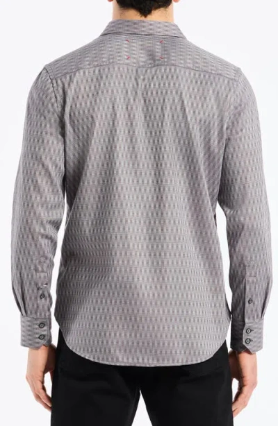 Robert Graham Akron Stretch Cotton Button-up Shirt In Gray