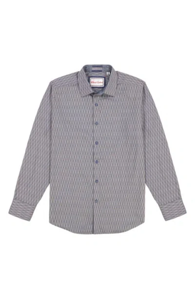 Robert Graham Akron Stretch Cotton Button-up Shirt In Gray