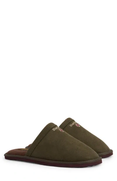 Barbour Everitt Sueded Mule Slipper In Multi