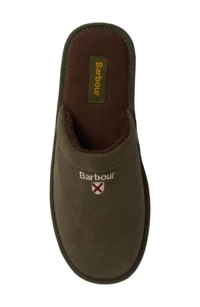 Barbour Everitt Sueded Mule Slipper In Multi