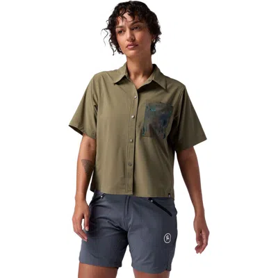 Backcountry Slickrock Short-sleeve Button-up Jersey In Green