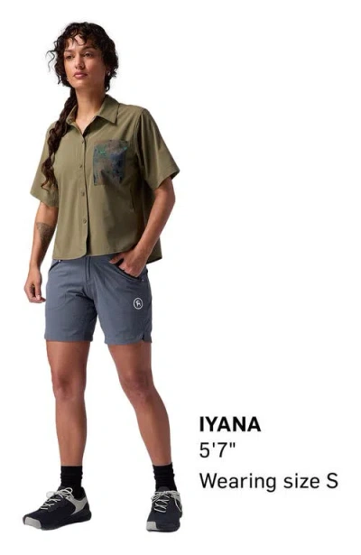 Backcountry Slickrock Short-sleeve Button-up Jersey In Green