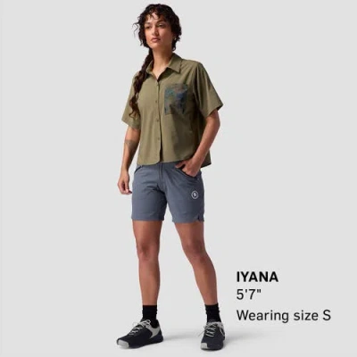 Backcountry Slickrock Short-sleeve Button-up Jersey In Green