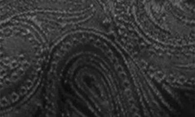 Eton Paisley Silk Pre Tied Bow Tie In Black