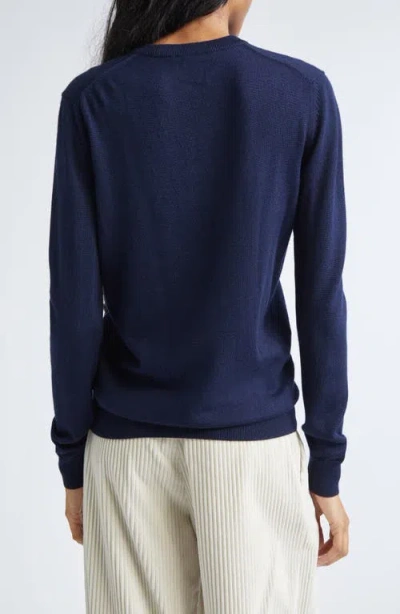 Proenza Schouler Vivian Argyle Wool And Silk-blend Sweater In Blue