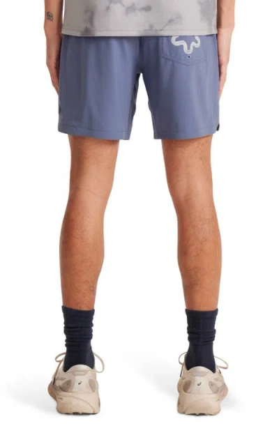 Roark Serrano 7 Drawstring Shorts In Blue