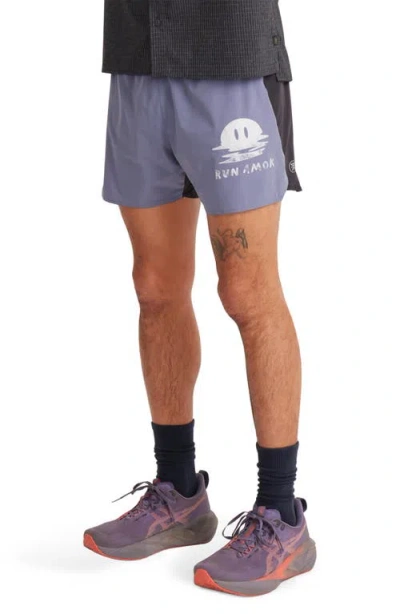 Roark Alta 5 Drawstring Shorts In Blue