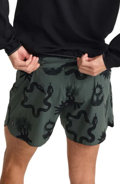 Roark Alta 5 Drawstring Shorts In Gray