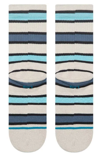 Stance Kids' Devon Stripe Cotton Blend Crew Socks In Multi
