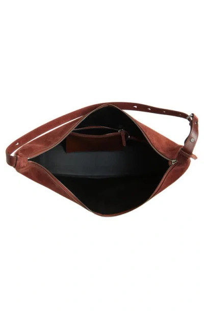 Proenza Schouler Slide Suede Shoulder Bag In Brown