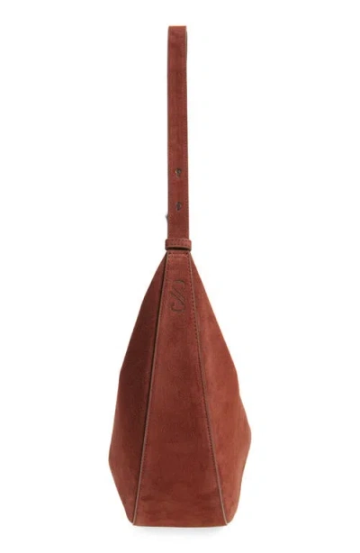 Proenza Schouler Slide Suede Shoulder Bag In Brown