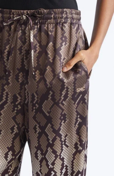 Stella Mccartney Snakeskin Pattern Wide Leg Pajama Trousers In Animal Print