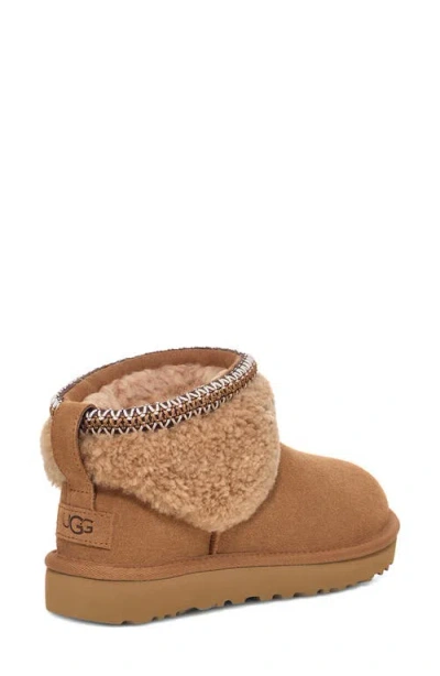 Ugg W Classic Ultra Mini Maxi Curly In Brown