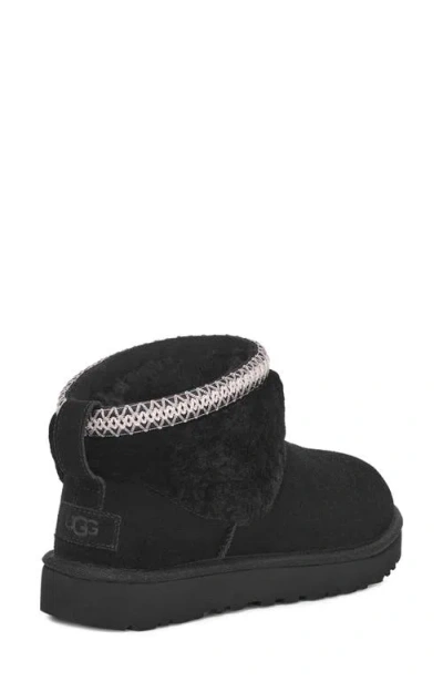 Ugg(r) Classic Ultra Mini Max Curly Shearling Boot In Black