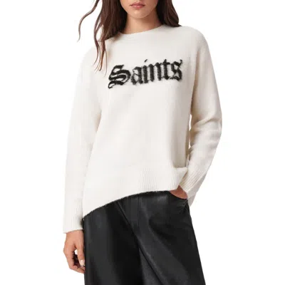 Allsaints Saints And Sinners Sweater In White