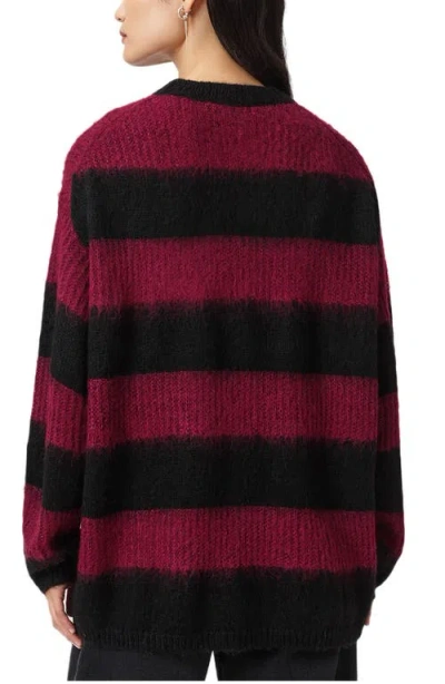 Allsaints Onyx Striped Long-sleeve Sweater In Multi