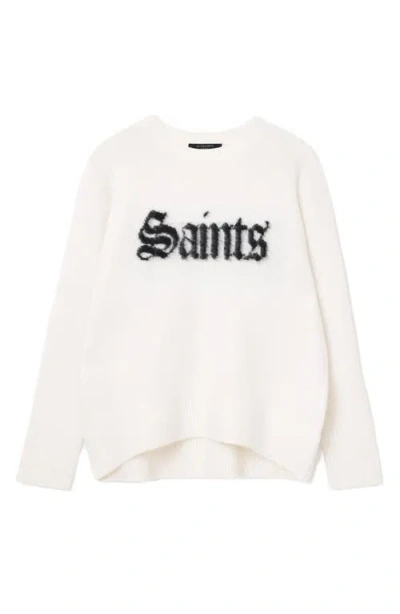 Allsaints Saints And Sinners Sweater In White