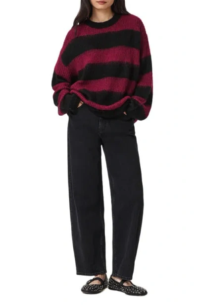 Allsaints Onyx Striped Long-sleeve Sweater In Multi