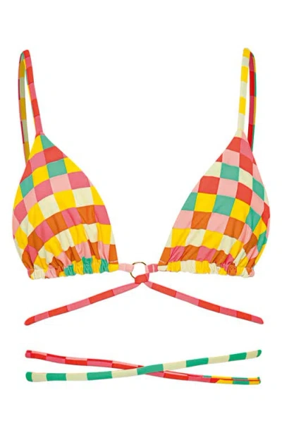 Maaji Golden Gambit Coco Reversible Bikini Top In Multi