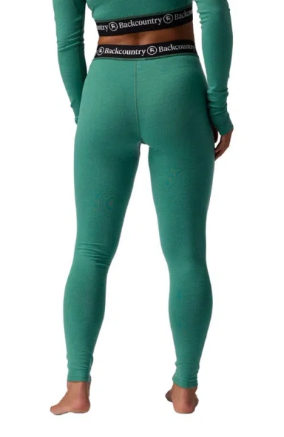 Backcountry Cedars Rws Merino Lt-wt Baselayer V-waist Bottom In Green