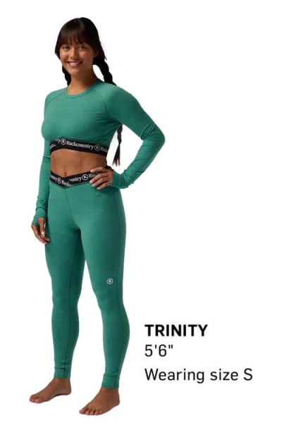 Backcountry Cedars Rws Merino Lt-wt Baselayer V-waist Bottom In Green