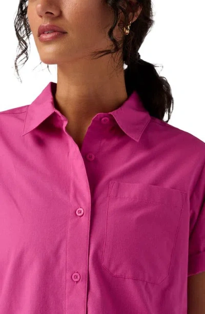 Backcountry Cotton Button-up In Pink