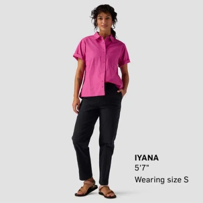 Backcountry Cotton Button-up In Pink