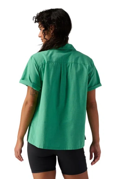 Backcountry Cotton Button-up In Green