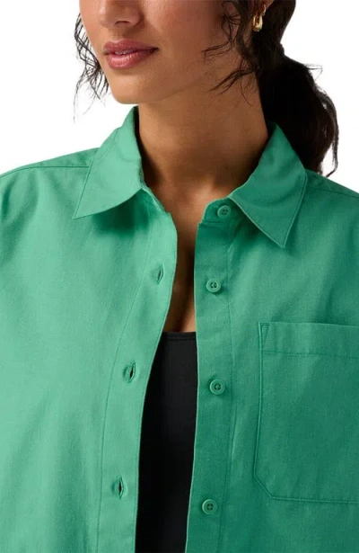 Backcountry Cotton Button-up In Green