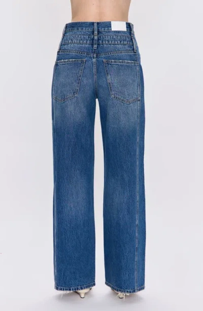 Pistola Caleb High Rise Relaxed Jeans In Echo In Blue