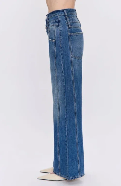 Pistola Caleb High Rise Relaxed Jeans In Echo In Blue