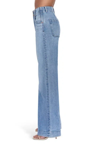 Pistola Lana High Rise Ultra Wide Jeans In Terrace In Blue