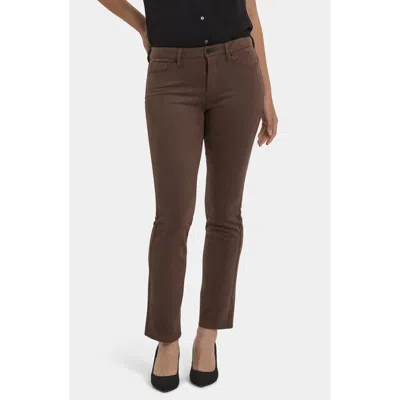 Nydj Classic Coffee Bean Trouser Jean In Brown