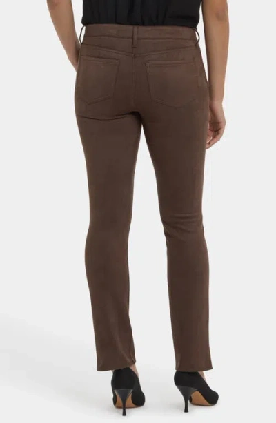 Nydj Classic Coffee Bean Trouser Jean In Brown
