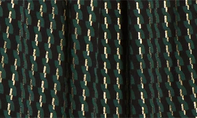 Kasper Plus Size Printed Pleat-neck Sleeveless Top In Black