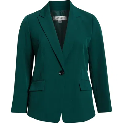 Kasper Peak Lapel Jacket In Green