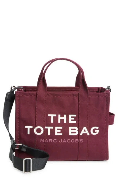 Marc Jacobs Borsa A Mano The Canvas Medium Tote Bag Dark Plum In Purple
