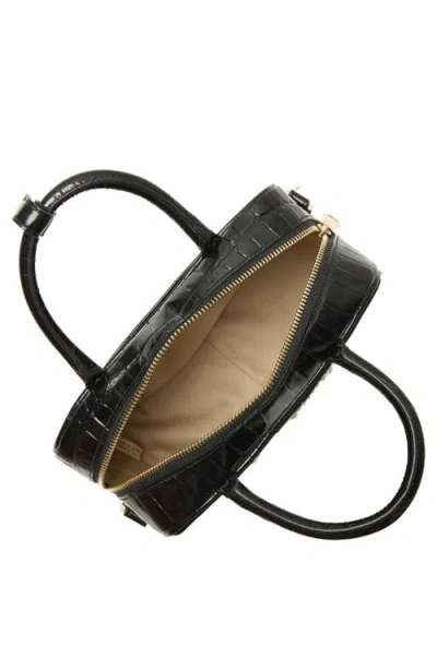 Brahmin Mara Velvet & Croc Embossed Leather Top Handle Bag