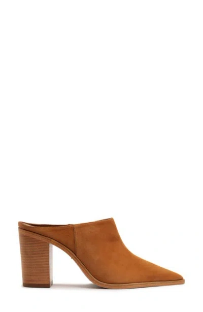 Schutz Mikki Pointed Toe Mule In Brown