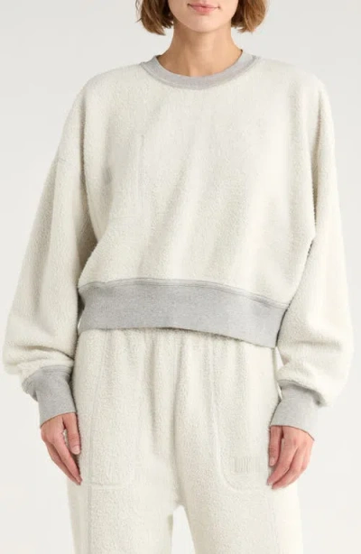 Lunya Silksweats Cotton & Silk Blend Sweatshirt In Gray