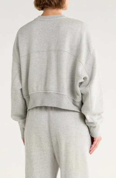 Lunya Silksweats Cotton & Silk Blend Sweatshirt In Gray