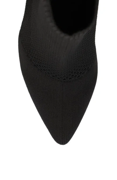 Mia Women's Pamilla Pointed Toe Knit Dress Booties In Black