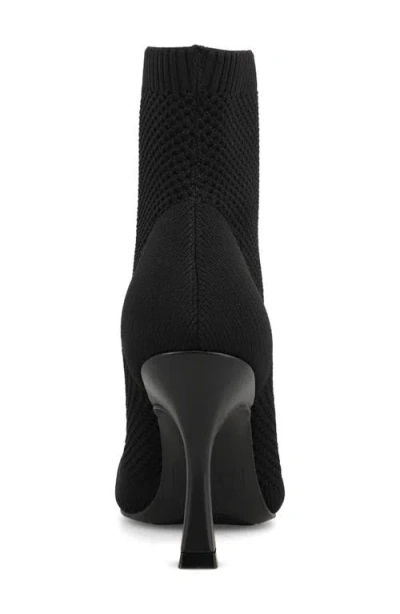 Mia Women's Pamilla Pointed Toe Knit Dress Booties In Black
