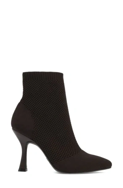 Mia Women's Pamilla Pointed Toe Knit Dress Booties In Brown