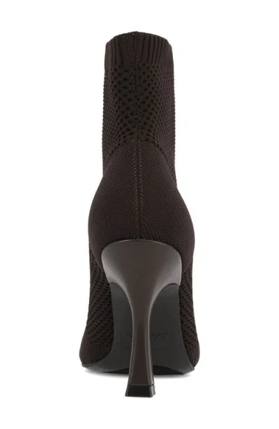 Mia Women's Pamilla Pointed Toe Knit Dress Booties In Brown