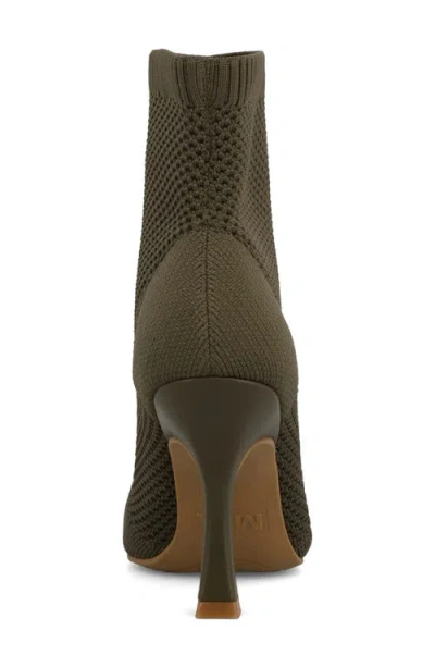 Mia Women's Pamilla Pointed Toe Knit Dress Booties In Brown