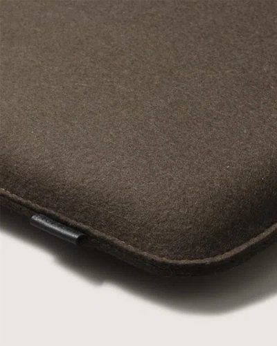 Graf & Lantz Graf Lantz Zabuton Merino Wool Square Seat Cushion In Brown