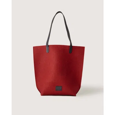 Graf & Lantz Graf Lantz Hana Merino Wool Tote In Red