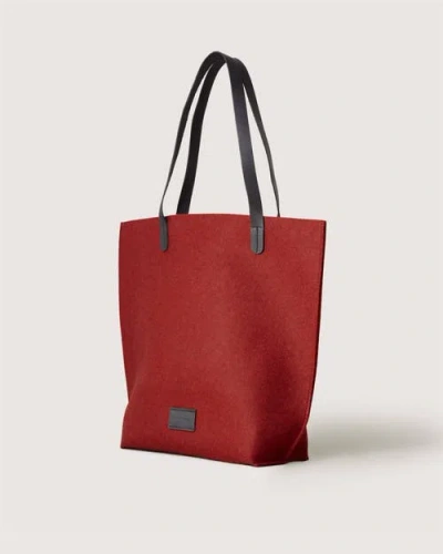 Graf & Lantz Graf Lantz Hana Merino Wool Tote In Red