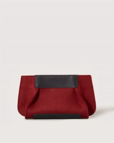 Graf & Lantz Graf Lantz Frankie Merino Wool Clutch In Red